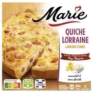 Marie Quiche lorraine lardons jambon supérieur fumés pâte feuilletée 400g