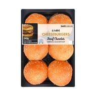 6 mini cheeseburgers, 240g