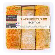 3 mini pains prefou "reception", 375gr