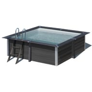 Piscine carrée composite 3.26mx3.26mxh0.96m
