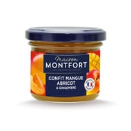 Maison montfort confit de mangue Alphonso abricot du Roussillon et gingembre cuit 110g