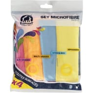Elephant lot de 4 lavettes microfibre multiusages