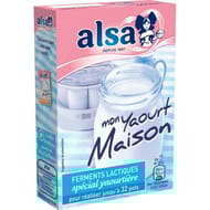 Alsa préparation pour yaourt maison 4 sachets 8g