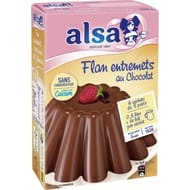 Alsa préparation flan entremets chocolat 4 sachets 232g