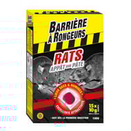 Barrière à rongeurs rats appât sur pâte 150 g