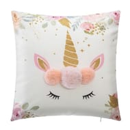 Coussin licorne pompon