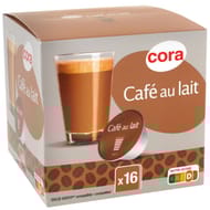 Cora 16 capsules type Dolce Gusto café au lait 160g