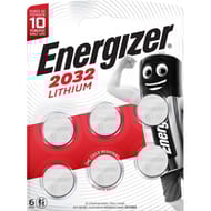 Energiner piles bouton lithium 2032 pack de 6