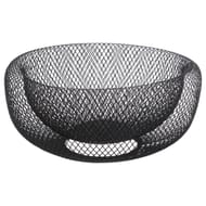 Corbeille métal coloris noir 27 cm