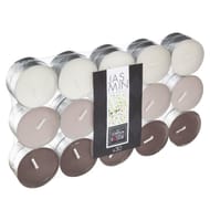 Lot de 30 bougies chauffe-plats parfumées jasmin Nina