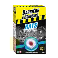 Barrière à rongeurs rats appât sur céréales 150 g