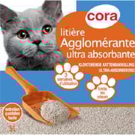 Cora litière agglomérante blanche 5l