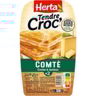 Herta tendre croc' comté jambon sans nitrite 200g