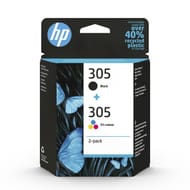 Hp 305 pack cartouche d'encre noir / couleurs