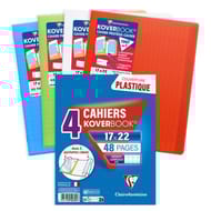 Clairefontaine kbook lot 4 piqures 170x220 48 pages seyes