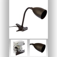 Lampe à pince" sily "noir h43cm
