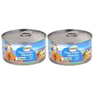Cora thon albacore au naturel 1/4 lot 2 x 140g