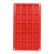 Moule en silicone 20 mini financiers 28.6x168x1cm