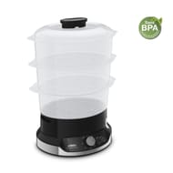 Seb Cuiseur vapeur ultracompact 9 L 3 bols VC204800
