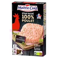 Maître Coq steak haché 100% poulet 4x100g