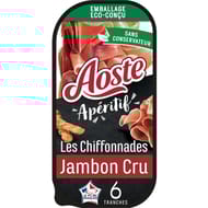 Aoste chiffonnade de jambon cru vpf 80g