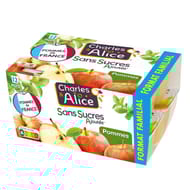 Charles & Alice sans sucre ajouté pomme 12x100g