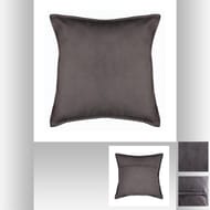 Coussin "lilou" 45x45cm gris foncé