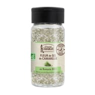 Saunier de camargue saupoudreur fleur de sel au romarin bio 75g