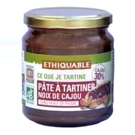 Ethiquable pâte à tartiner cacao noix de cajou bio 300g