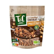Terres et céréales muesli croustillant chocolat protéines bio 500g