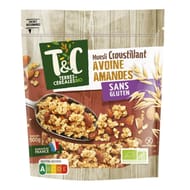 Terres et céréales muesli croustillant avoine sans gluten bio 500g
