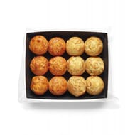 Assortiment mini cakes chorizo poivron et courgettes chèvre 12x15g