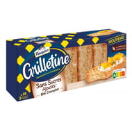 Pasquier grilletine blé complet sans sucres ajoutés x18 255g