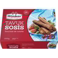 Hünkar Saucisses de Volailles 20 pièces - 1300g