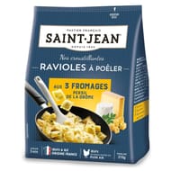 Saint jean ravioles à poêler 3 fromages persil de la drôme 310g