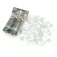Lot de 2 canons à confettis argent papier 11cm