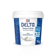 Delta yaourt grec nature 10%mg pot de 1kg