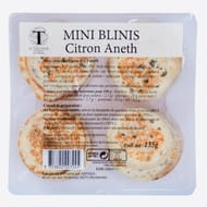 Mini blinisX 16  citron aneth 135g Traiteur Gourmet