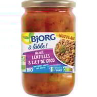 Bjorg mijoté lentilles lait de coco bio 630g