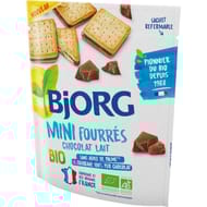 Bjorg mini fourrés chocolat lait bio 180g