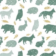 Serviettes x20 dans la foret 33x33cm