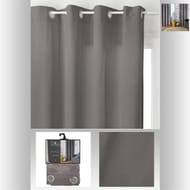 Rideau "lilou" 140x260cm gris foncé
