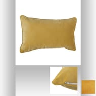 Coussin "lilou" 30x45cm ocre
