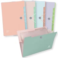 Exacompta trieur 6 compartiments polypro blush 24x32