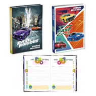 Fast and furious agenda scolaire 120x170 1 jour ars page 320 pages assorti