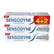 Sensodyne lot de 4+2 dentifrice soin blancheur 24h 75ml