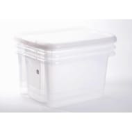 Eda boîtes de rangement funny box naturel 30l lot de 3
