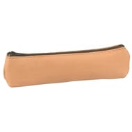 Trousse trapèze cuir naturel
