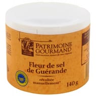 Patrimoine gourmand fleur de sel de Guérande boîte de 140g