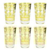 Set de 6 verres à thé 12.5cl décor oriental